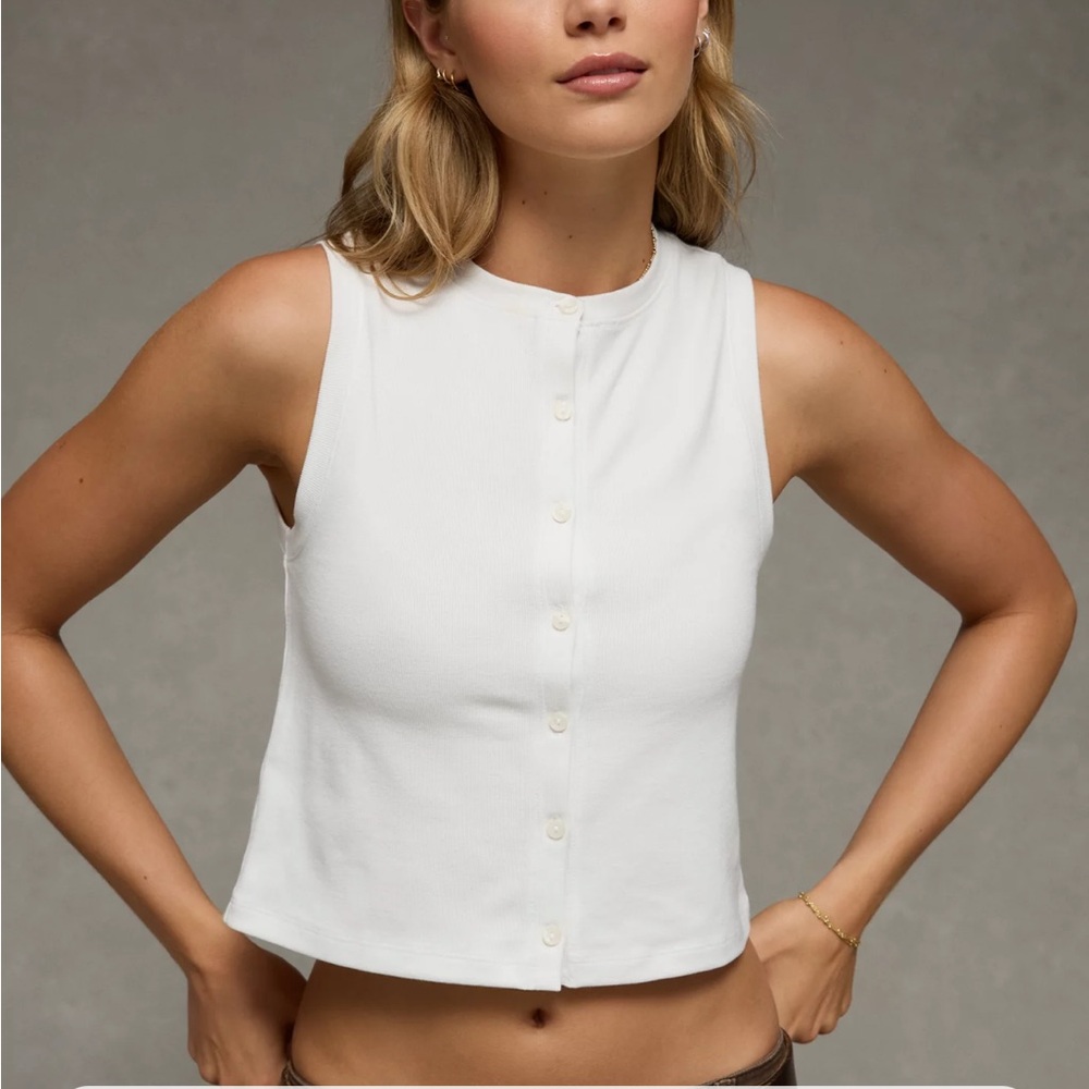 AE Button-Up Tank Top